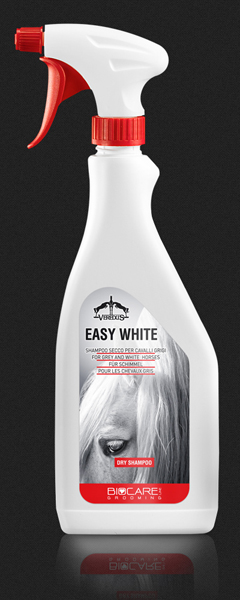 SHAMPOO SECCO EASY WHITE per cavalli grigi Shampoo e Districanti 